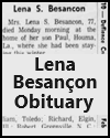 Lena Susan Grisier Besancon Obituary (1890-1968)