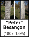 Peter Besancon Headstone (1807-1895)